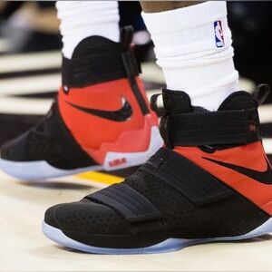 Nike Lebron Zoom Soldier 10 Black and Red Nike iD